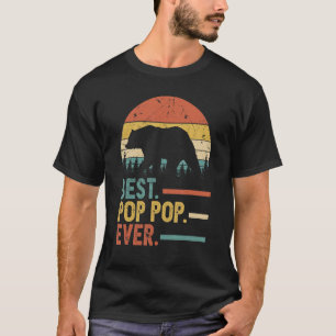 T-shirt Meilleur Pop Pop Ever Hommes Vintage Retro Décor O
