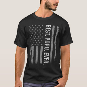 T-shirt Meilleur Popo jamais US États-Unis Drapeau maillot