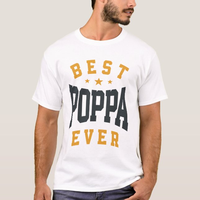 T-shirt Meilleur Poppa Jamais - La plaisanterie ultime du  (Devant)