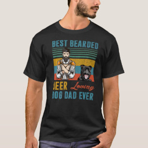T-shirt Meilleur Porté Bière Aimant Chien Papa Staffordshi