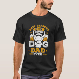 T-shirt Meilleur Porté Bière Lovin Chien Papa Jamais Porté