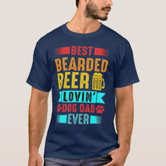 T-shirt Meilleur Porte-bière Lovin Chien Papa T Chemise An