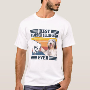 T-shirt Meilleur Porté Collie Maman Jamais Drôle Chien Mam
