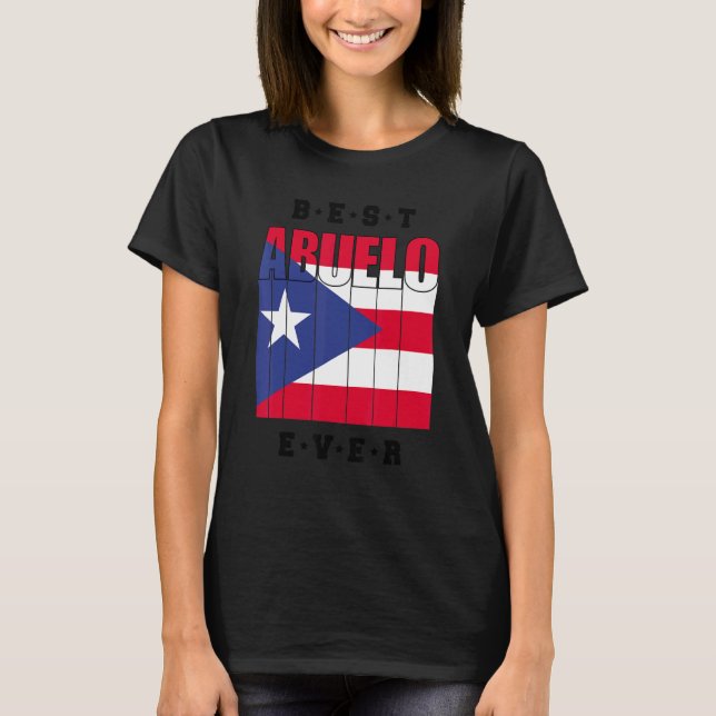 T-shirt Meilleur Portoricain Meilleur Abuelo Jamais Fête d (Devant)