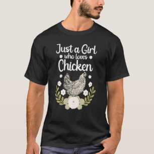 T-shirt Meilleur Poulets Pour Farmer Girls Femmes Agricole