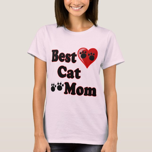 T-shirt Meilleur produit de maman de chat pour Mère (Devant)