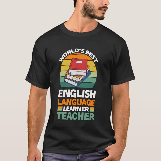 T-shirt Meilleur professeur d'anglais au monde (Devant)