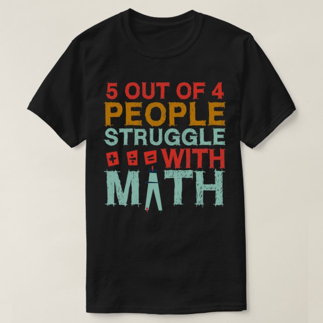 T-shirt Meilleur professeur de mathématiques Art Hommes fe (Design devant)
