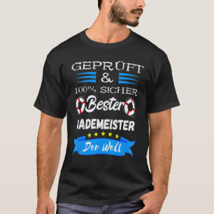T-shirt Meilleur professeur de natation Bademeister piscin