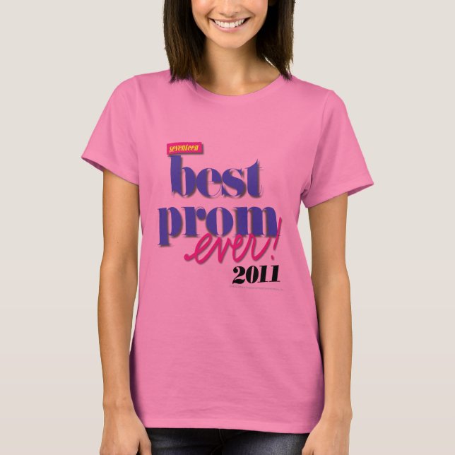 T-shirt Meilleur Prom jamais - Violet (Devant)