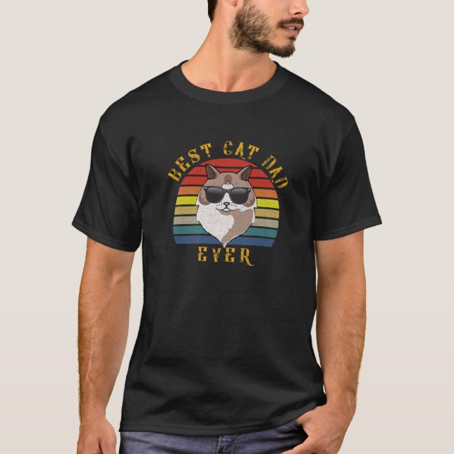T-shirt Meilleur Ragdoll Homme Chat Papa Jamais Drôle Chat (Devant)
