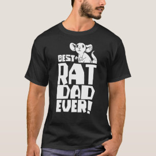 T-shirt Meilleur Rat Papa Jamais Mignons Rats Animal Père