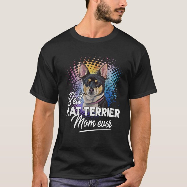 T-shirt Meilleur Rat Terrier Maman Jour des Mères (Devant)
