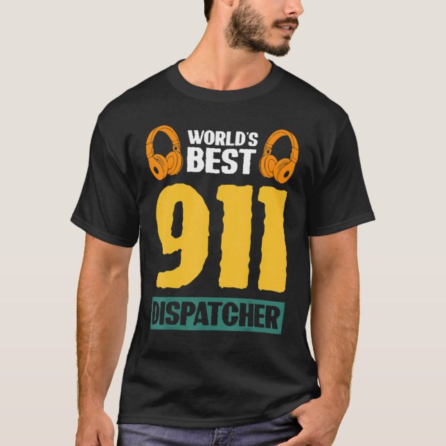 T-shirt Meilleur répartiteur 911 au monde (Devant)