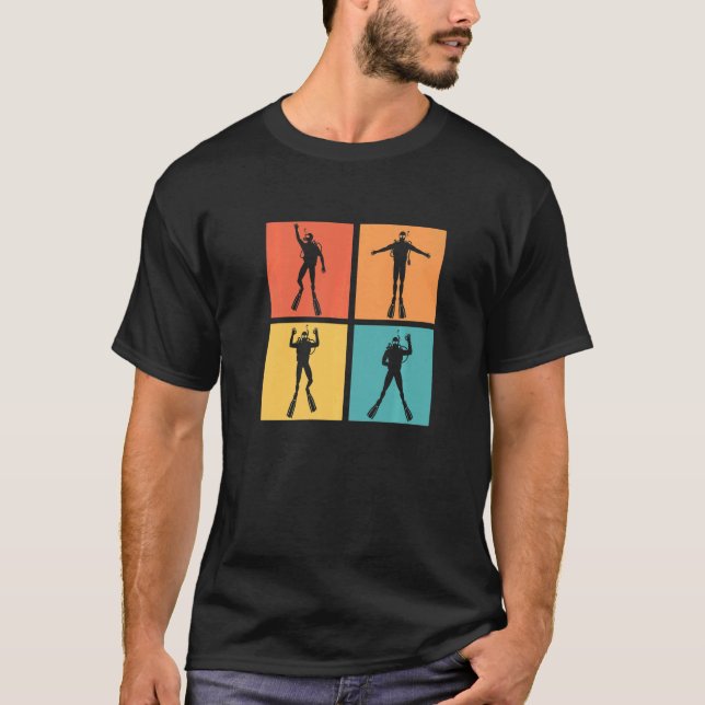 T-shirt Meilleur Retro Vitagescuba plongée plongée plongée (Devant)