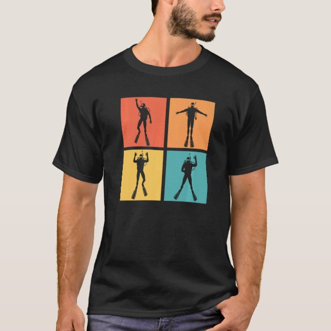 T-shirt Meilleur Retro Vitagescuba plongée plongée plongée (Devant)