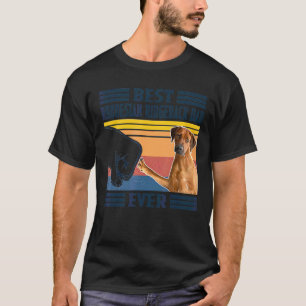 T-shirt Meilleur Rhodesian Ridgeback Papa Jamais Chien Fau