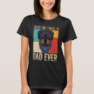T-shirt Meilleur Rottweiler papa jamais chien propriétaire