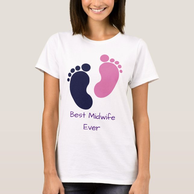T-shirt Meilleur sage-femme jamais (Devant)