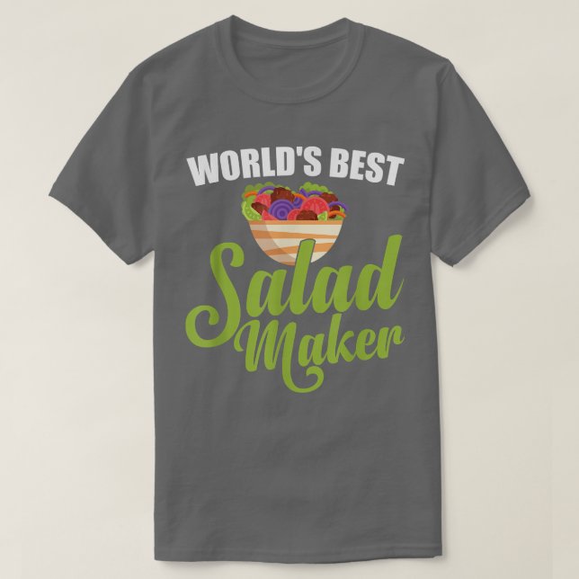 T-shirt Meilleur Salade-Maker du monde Lover Salad Vegetar (Design devant)