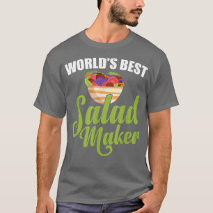 T-shirt Meilleur Salade-Maker du monde Lover Salad Vegetar