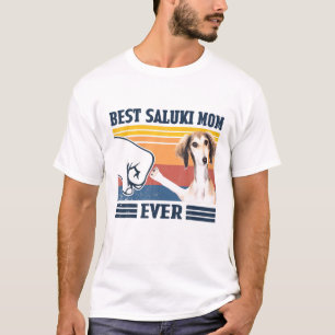 T-shirt Meilleur Saluki Maman Jamais Drôle Chien Maman Mèr