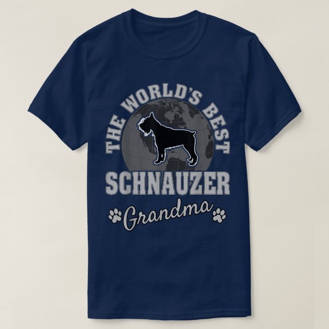 T-shirt Meilleur Schnauzer au monde  (Design devant)
