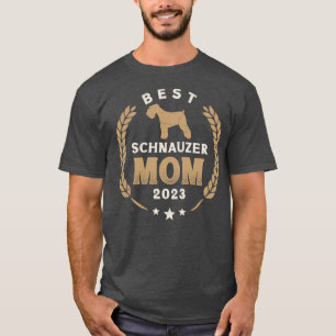 T-shirt Meilleur Schnauzer Mom 2023 Cute Schnauzer Dog Lau