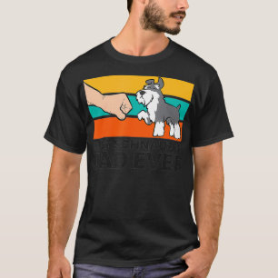 T-shirt Meilleur Schnauzer Papa Jamais Schnauzer Chien Pap