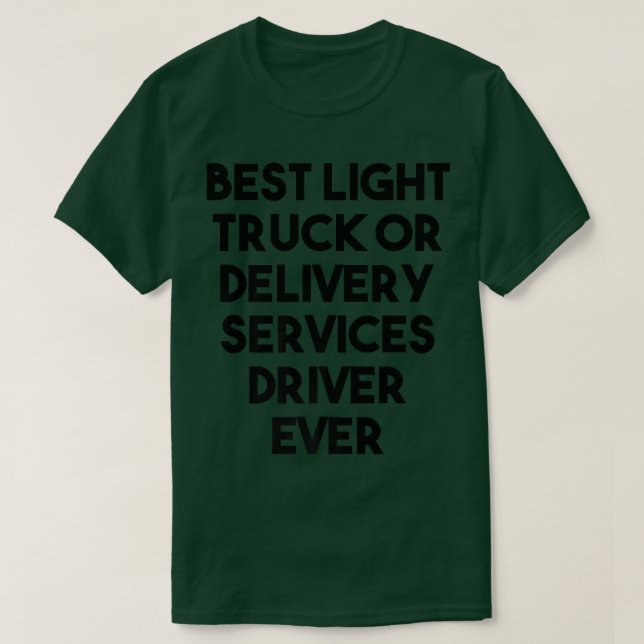 T-shirt Meilleur service de livraison de camions légers Co (Design devant)