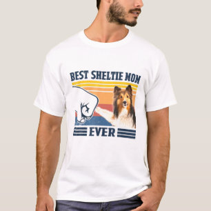 T-shirt Meilleur Shetland Sheepdog Shelter Maman Jamais Dr