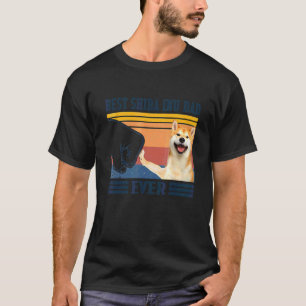 T-shirt Meilleur Shiba Inu Papa Jamais Chien Fête des père