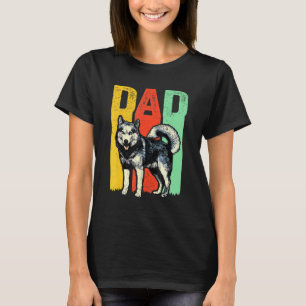 T-shirt Meilleur Sibérien Husky Papa Retro Huskies Chien A