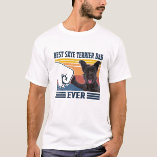 T-shirt Meilleur Skye Terrier Papa Jamais Drôle Chien Amou