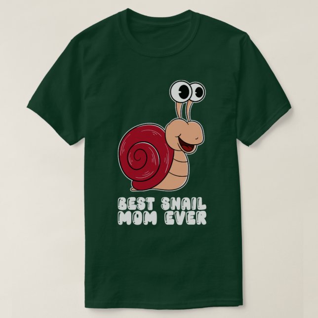 T-shirt Meilleur Snail Maman Ever3 (Design devant)