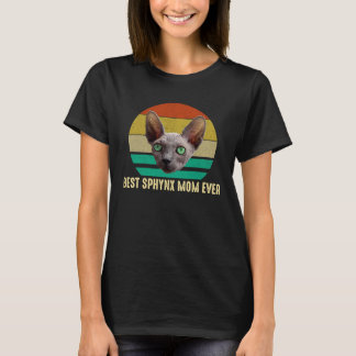 T-shirt Meilleur Sphynx Maman Jamais Chat Sans Cheveux