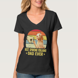T-shirt Meilleur Spinone Italiano Papa Jamais Rétro Vintag