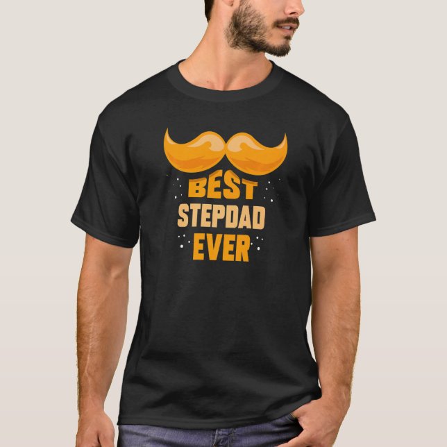 T-shirt Meilleur Stepdad Ever Étape Papa Stepfather Dit Fa (Devant)