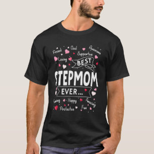 T-shirt Meilleur StepMom Ever Première Fête Stepmère Fête 