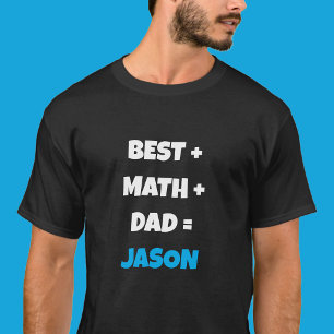 T-shirt Meilleur T Shirt Geek Papa de Maths
