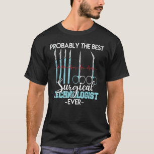 T-shirt Meilleur Technologue Chirurgiste Surg Tech Scalpel