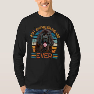 T-shirt Meilleur Terre-Neuve Papa Jamais Chien Fête des pè