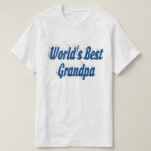 T-shirt Meilleur texte bleu mer Grand (Design devant)
