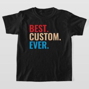 T-shirt Meilleur texte vintage rétro Customisé personnalis