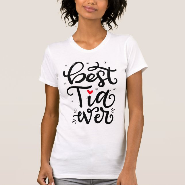 T-shirt Meilleur Tia Ever, Camiseta - (Devant)