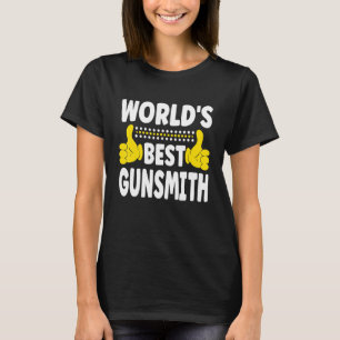 T-shirt Meilleur titre de métier d'armurier au monde Pro