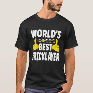 T-shirt Meilleur titre de métier de maçon professionnel de