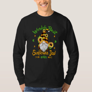 T-shirt Meilleur Tournesol Papa Gardener Grand-père Hippie