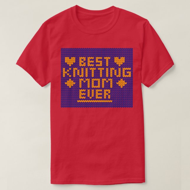 T-shirt Meilleur Tricot maman Ever4 (Design devant)