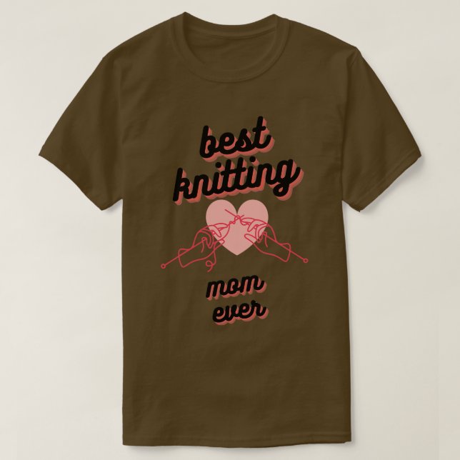 T-shirt Meilleur Tricot Maman Ever49 (Design devant)